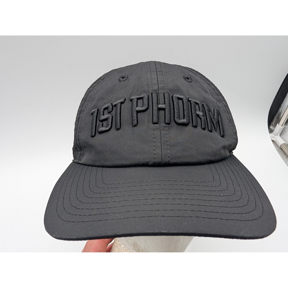 1st Phorm Black Performance Hat Perforated Adjustable Training Cap OS